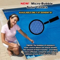 Doheny's Standard Blue 1600 Series Micro-Bubble Solar Cover, 3 Year Warranty, 16x24 Ft Rectangular -Crystal Clear Pool 01 new micro bubble solar 11
