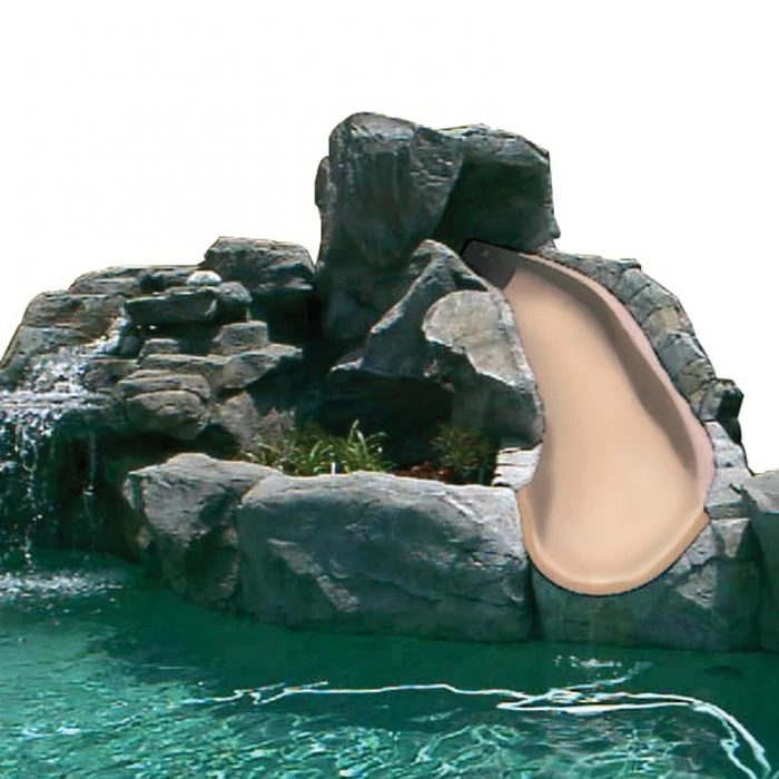 SR Smith BigRide Pool Slide, Left Turn, Taupe 3 SR Smith BigRide Pool Slide, Left Turn, Taupe