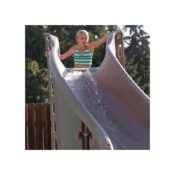 SR Smith Turbo Twister Pool Slide, Left Turn, Sandstone -Crystal Clear Pool 4637 d sq
