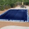 Doheny's Economy Winter Cover For 18x40 Ft Rectangular Pools, 4 Year Warranty, With 12 Water Bags -Crystal Clear Pool 4yreconomy rect 790 20