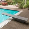 SR Smith TrueTread Specialty Diving Boards, 8 Ft, Gray -Crystal Clear Pool 62005grey a sq