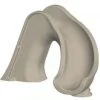 Global Pool Products Splash Pool Slide, Right Turn, Grey -Crystal Clear Pool 90170 a sq