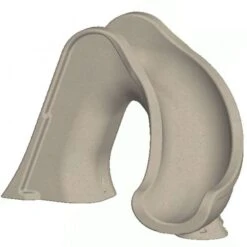 Global Pool Products Splash Pool Slide, Right Turn, Grey