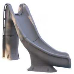 Global Pool Products Tidal Wave Pool Slide, Left Turn, Grey 12 Global Pool Products Tidal Wave Pool Slide, Left Turn, Grey -Crystal Clear Pool 90171 b sq 2