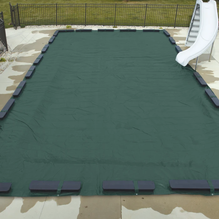 Doheny's Max-Force Riplock Winter Cover For 18x40 Ft Rectangular Pools, 16 Year Warranty, With 12 Water Bags 3 Doheny's Max-Force Riplock Winter Cover For 18x40 Ft Rectangular Pools, 16 Year Warranty, With 12 Water Bags