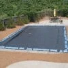 Hi-Tech Micro Mesh Winter Cover For 25x45 Ft Rectangular Pools, 8 Year Warranty -Crystal Clear Pool rectmmesh 1