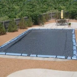 Hi-Tech Micro Mesh Winter Cover For 16x36 Ft Rectangular Pools, 8 Year Warranty