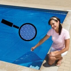 Doheny's Standard Blue 1600 Series Micro-Bubble Solar Cover, 3 Year Warranty, 16x34 Ft Rectangular -Crystal Clear Pool solar magnify 26